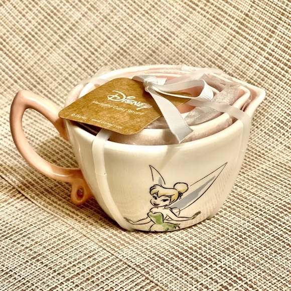 Rae Dunn Tinkerbell 🧚🏻 Fairy Disney Princess Measuring Cups Peter Pan New NWT - Picture 4 of 9